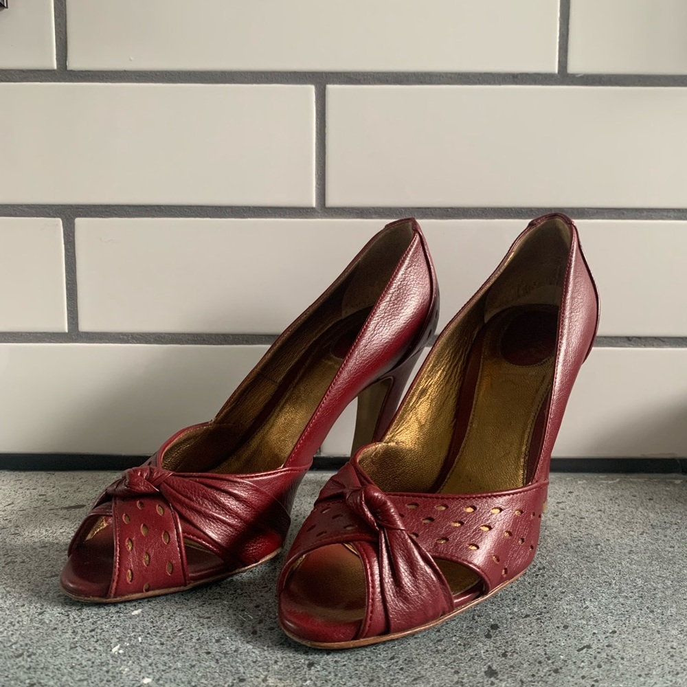 Red Leather Dolce & Gabbana Heels